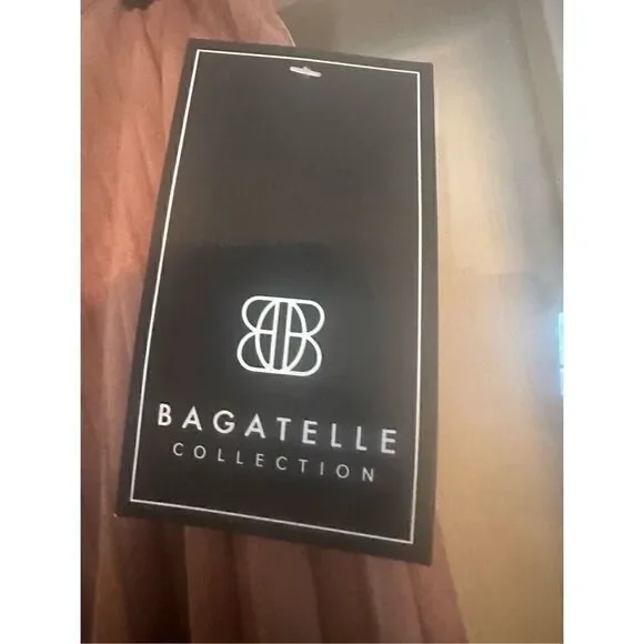 BAGATELLE brown size Large Faux Suede Pleated Midi Skirt - Picture 5 of 7